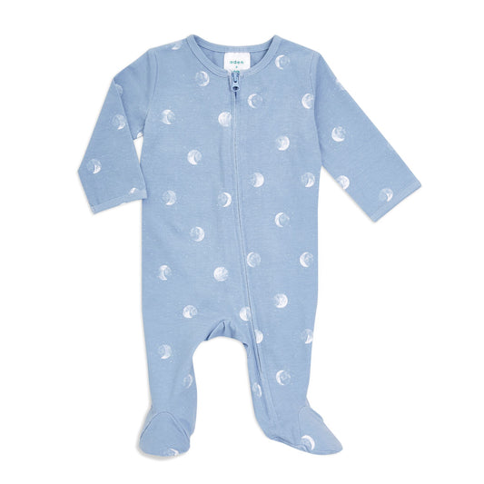 Experience comfort and security with aden + anais baby footie. Its softness and stretch provide ideal comfort, while the "top to toe" zip allows effortless nappy changes.