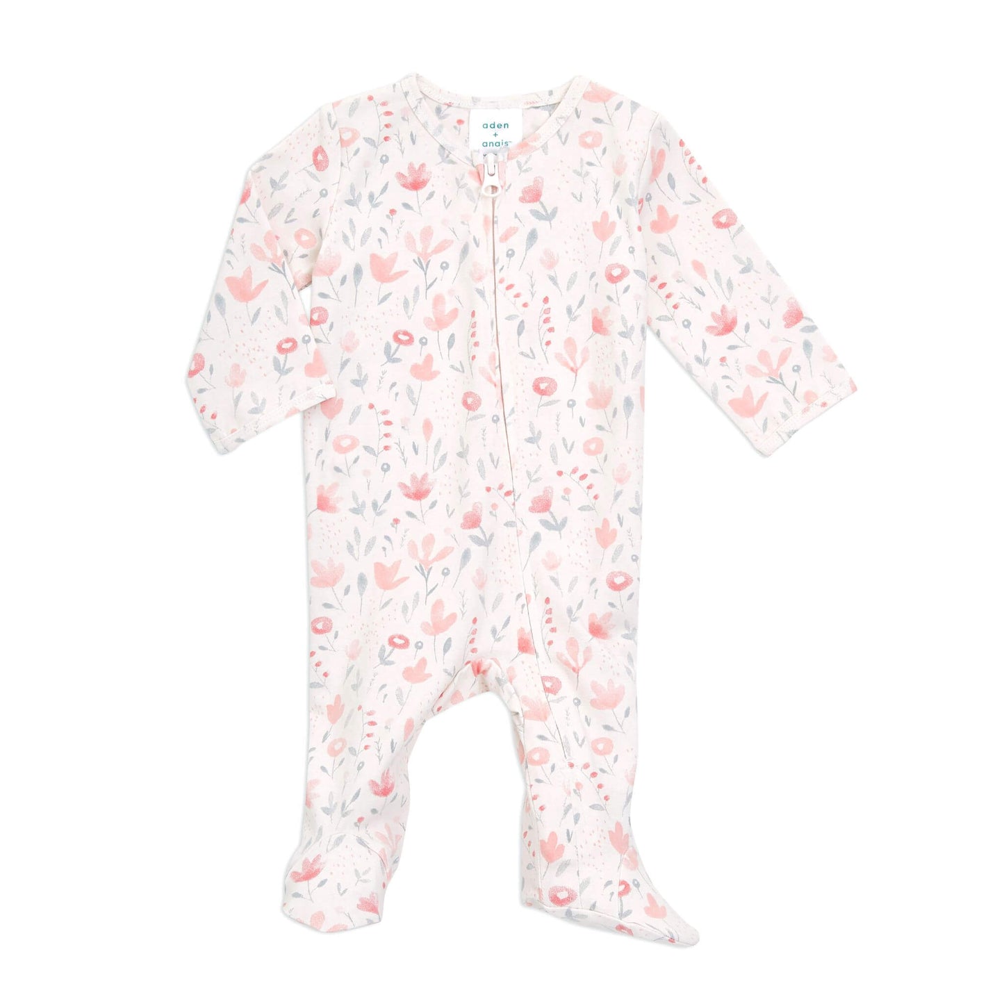 Super soft with just the right amount of stretch, the aden + anais baby footie offers maximum comfort and security. Featuring a functional “top to toe” zip for easy nappy changes.