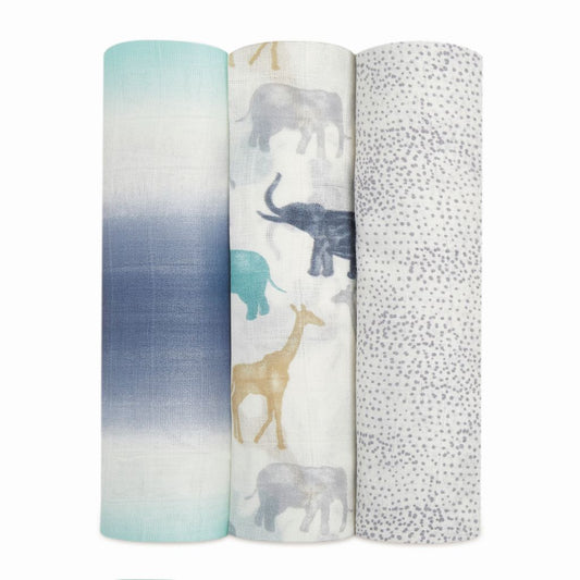 These swaddles made from bamboo-infused viscose are designed to provide a luxurious feel. The bamboo infusion adds a silky texture to the fabric, making it incredibly smooth to the touch. This indulgent quality can enhance comfort for both babies .
