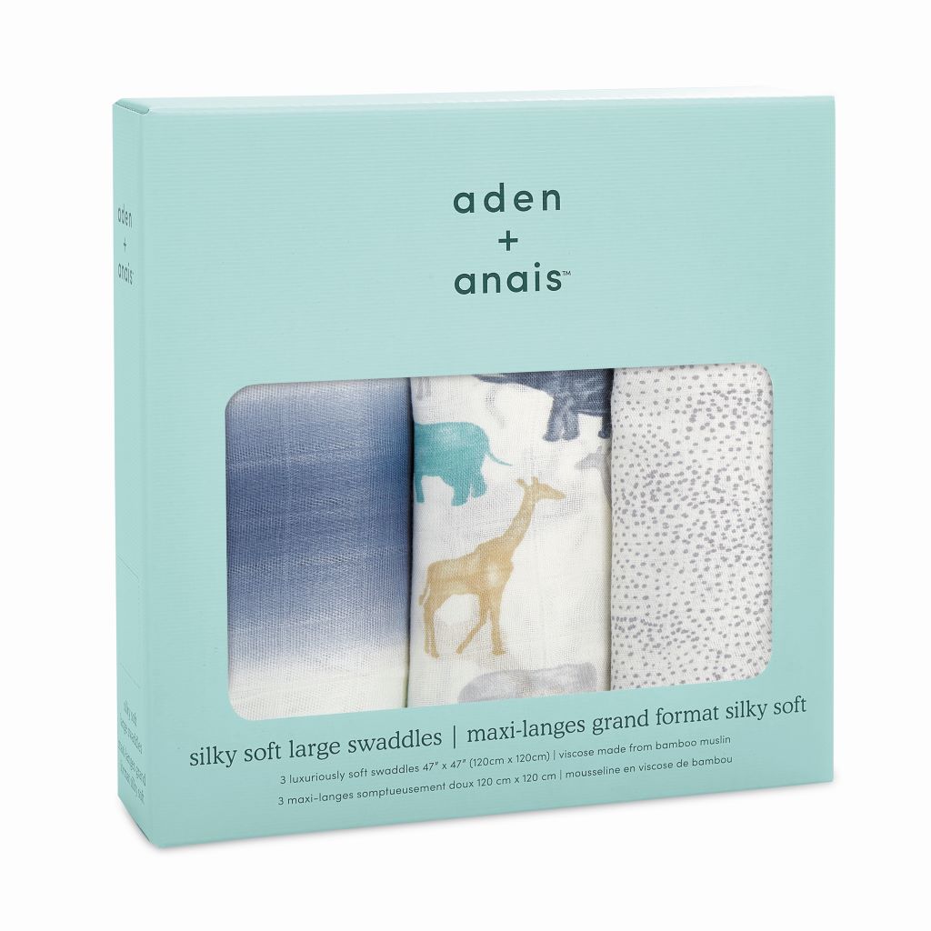 aden + anais Boutique Silky Soft Swaddle - 3pk (Expedition)