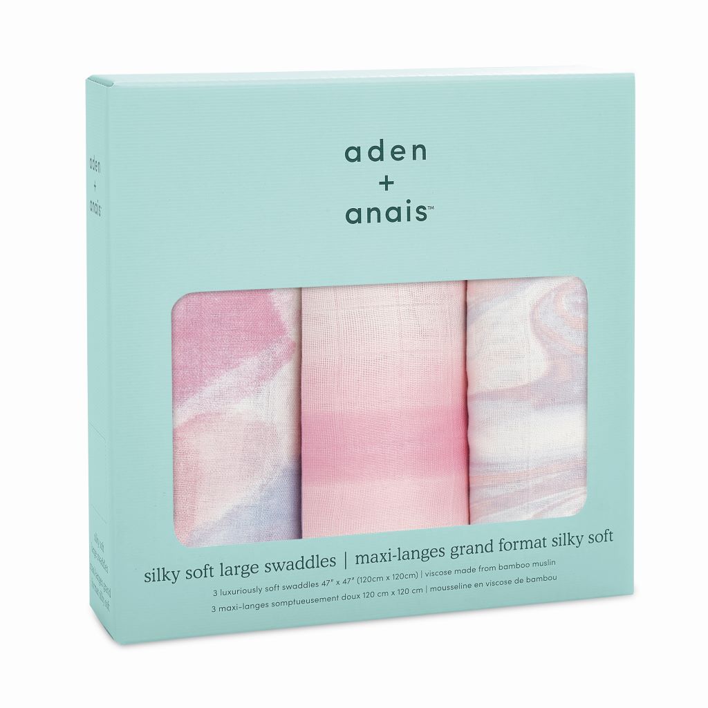 aden + anais Boutique Silky Soft Swaddle - 3pk (Florentine)