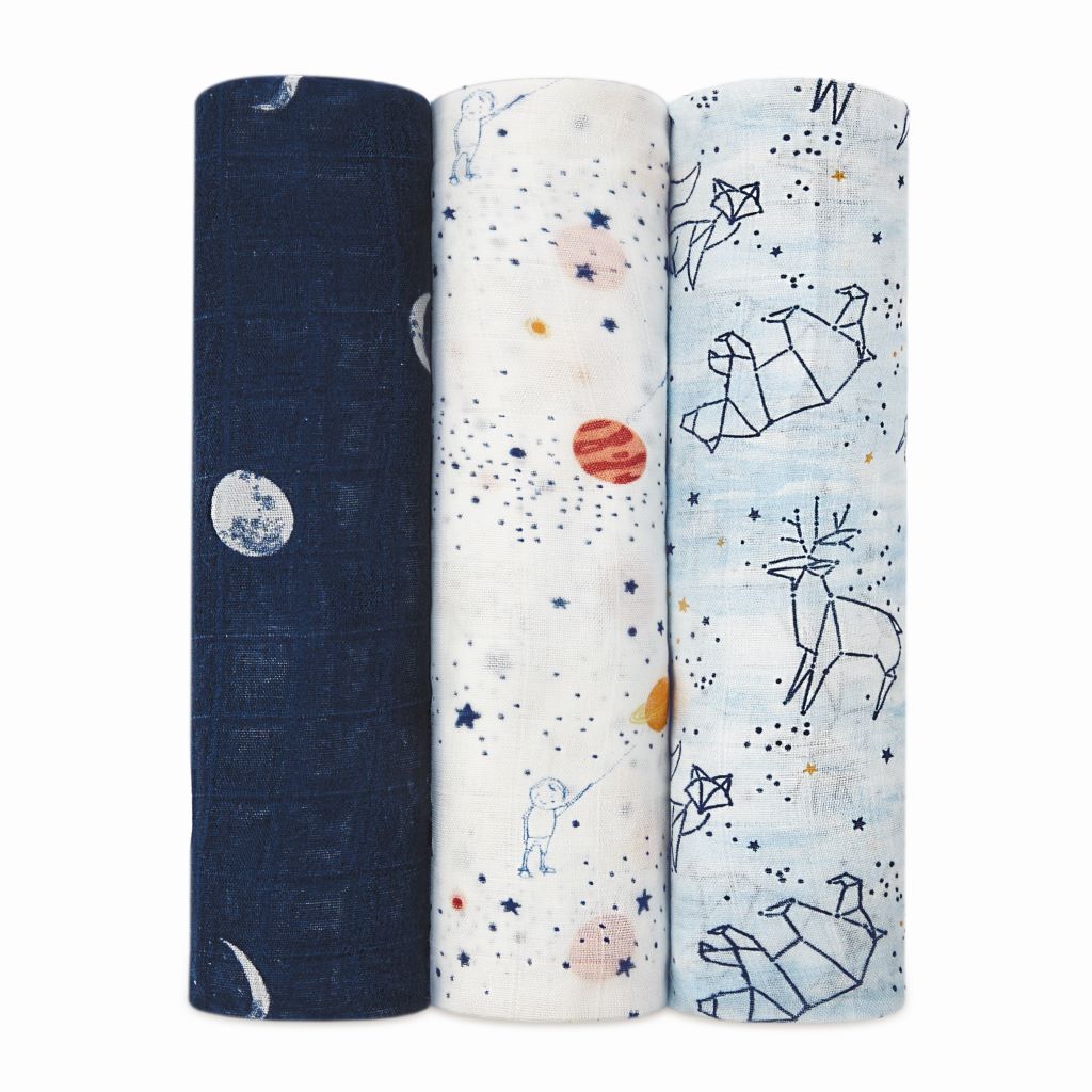 These swaddles made from bamboo-infused viscose are designed to provide a luxurious feel. The bamboo infusion adds a silky texture to the fabric, making it incredibly smooth to the touch. This indulgent quality can enhance comfort for both babies.