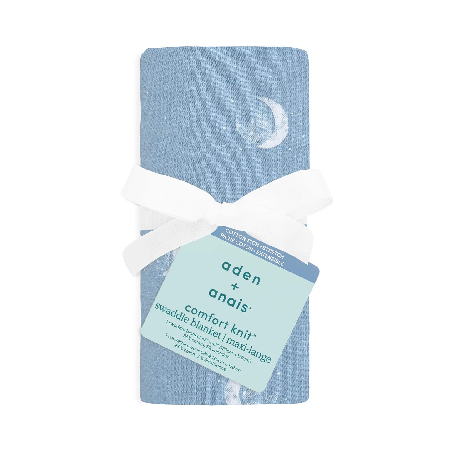 aden + anais Comfort Knit™ Swaddle Blanket (Blue Moon)