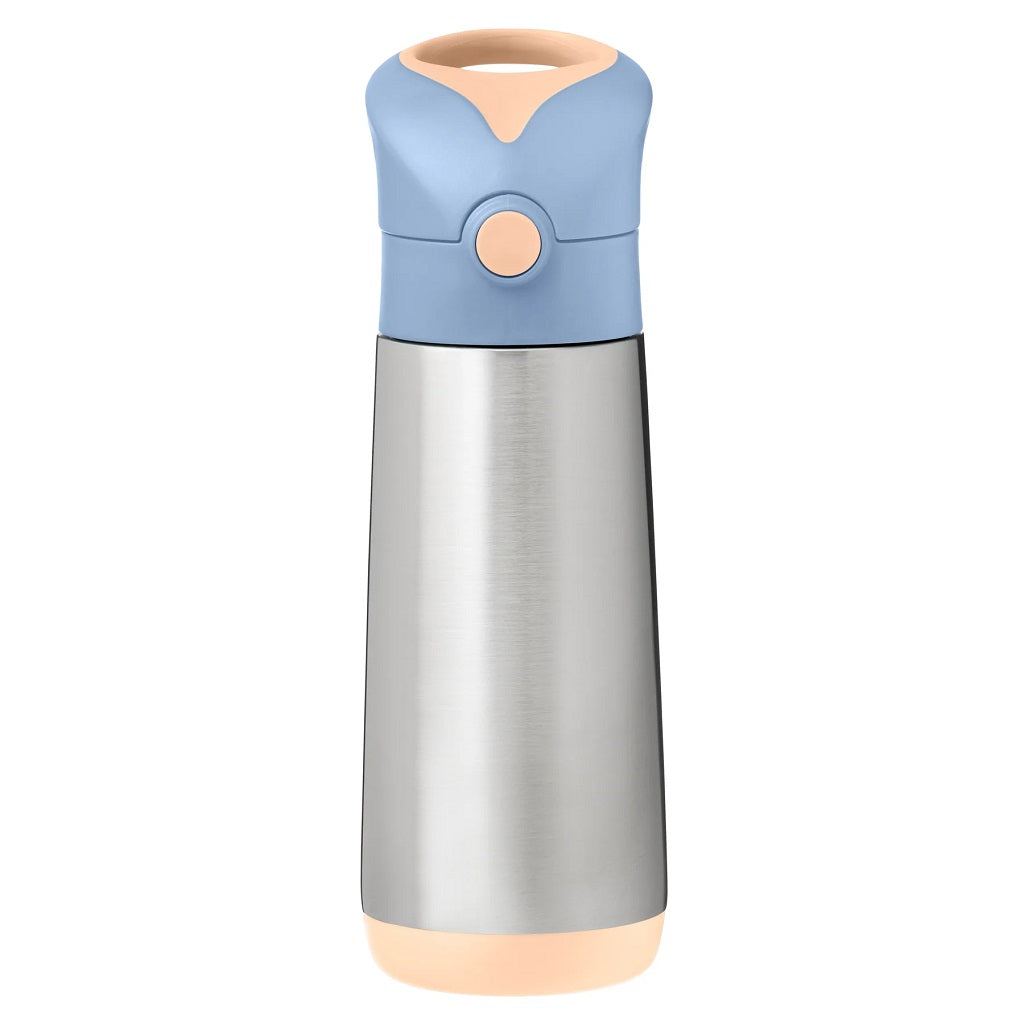 Take all day hydration to the next level with the b.box 500ml insulated drink bottle. Insulating super powers indeed!  The double walled stainless steel in this larger bottle size will help keep liquids cool for up to 15 hours and warm for up to 8 hours.
