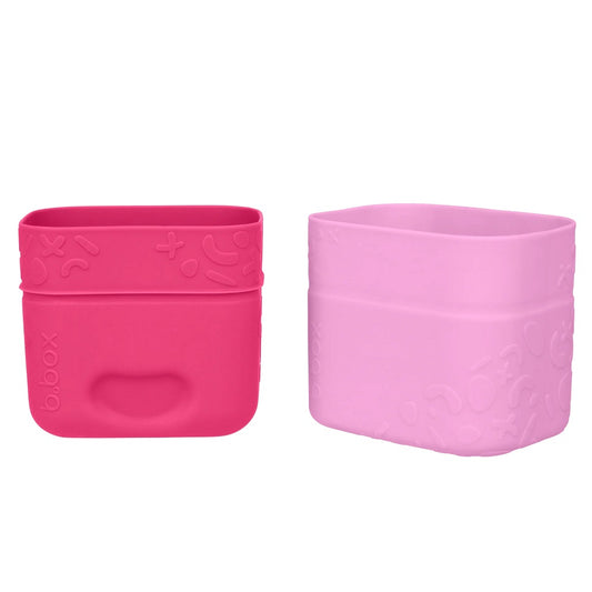 These silicone snack cups have been designed to fit inside the b.box lunchbox and mini lunchbox to create additional compartments for added variety. The cups can be used at full size or folded down to suit lunchbox compartments