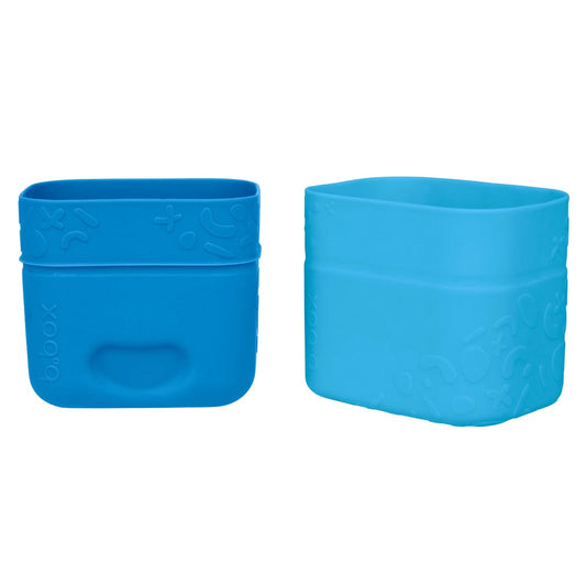 Offering more ways to snack! These silicone snack cups have been designed to fit inside the b.box lunchbox and mini lunchbox to create additional compartments for added variety.