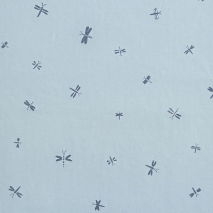 Close-up of the Dragonflies print fabric of the ErgoPouch Sleeping Bag, showcasing its smooth and breathable texture.