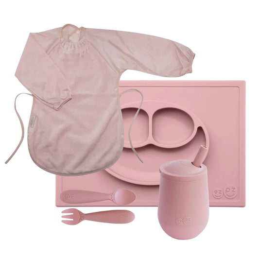 ezpz Toddler Mealtime Set (Blush)
