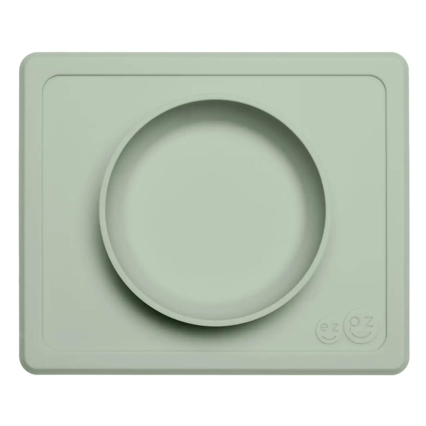 zpz Mini Bowl silicone suction placemat and bowl in Sage green.