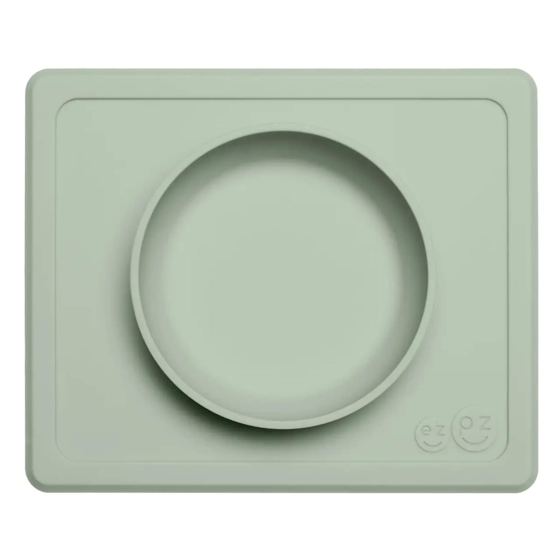 zpz Mini Bowl silicone suction placemat and bowl in Sage green.