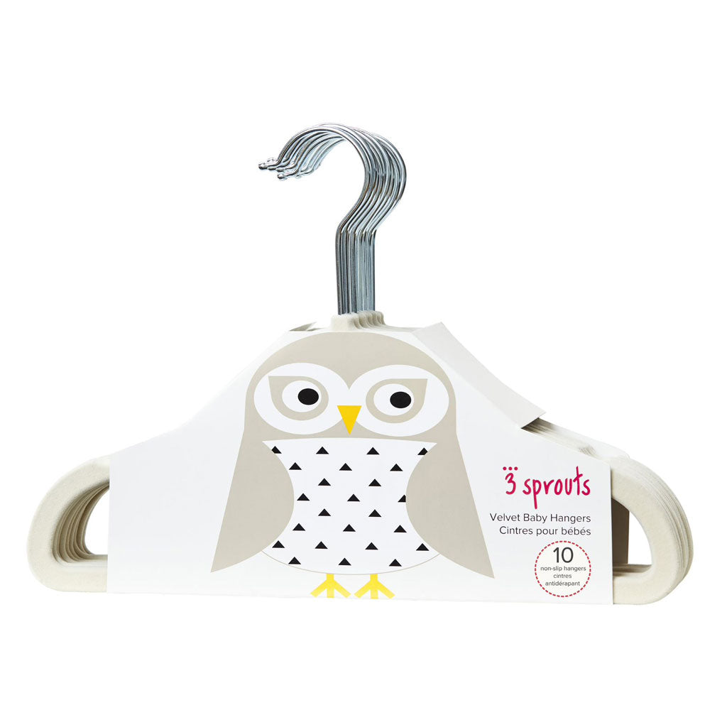 3 Sprouts Hangers (10pk) - Owl