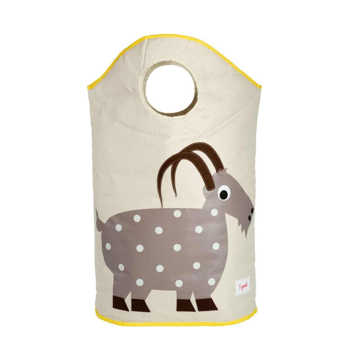 The 3 Sprouts laundry hamper is the perfect solution. Two large handles collapse, creating a circular opening that stylishly keeps dirty laundry out of sight.