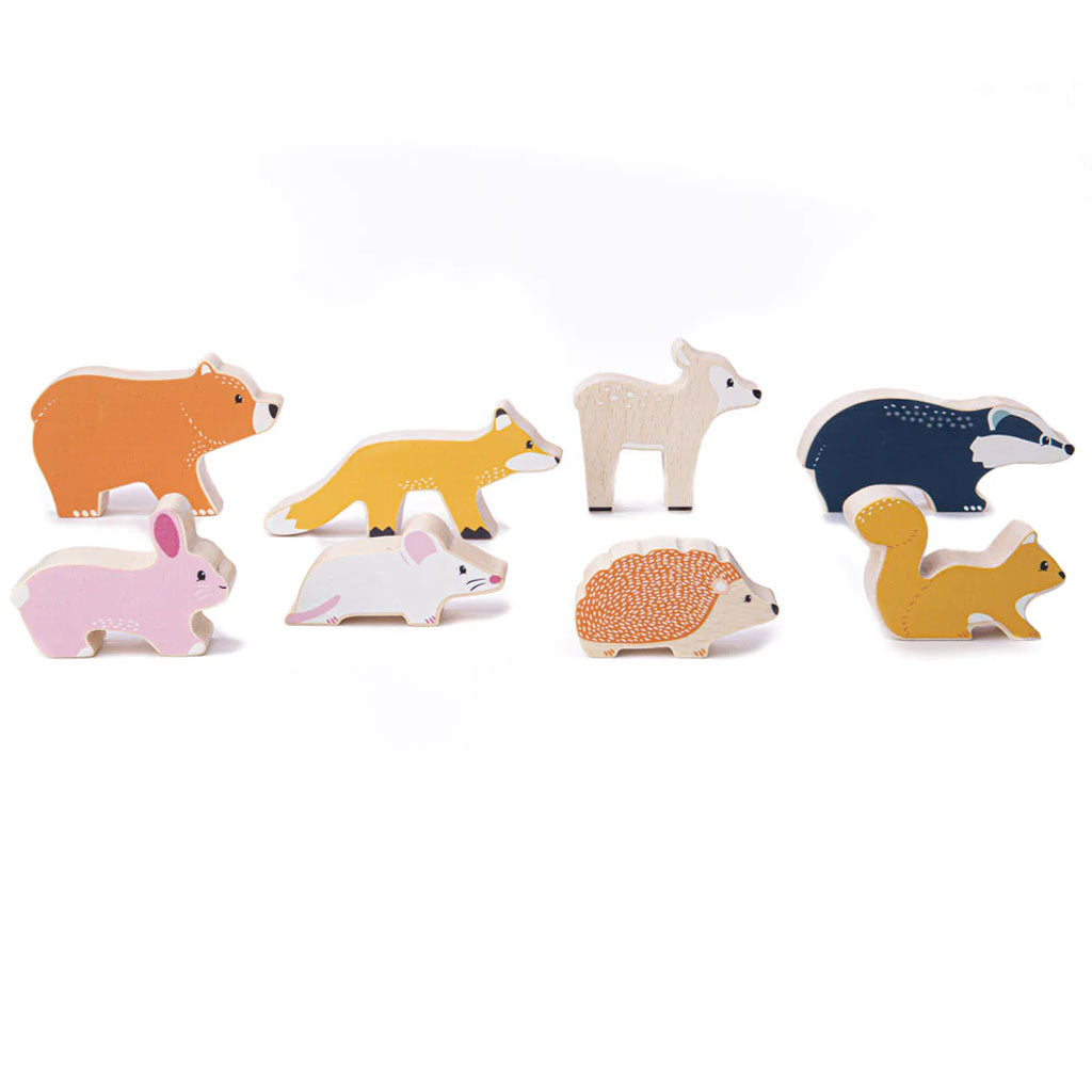 Help little ones to develop their dexterity and hand/eye coordination by stacking and balancing these friendly wooden animals. This adorable wooden toy is made from 100% FSC® Certified materials.