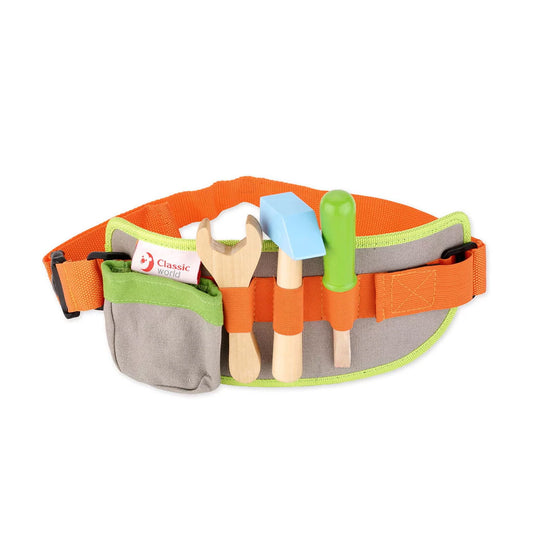 Tool Belt including a variety of tools Encourages creativity and enables your little one to play and learn at the same time