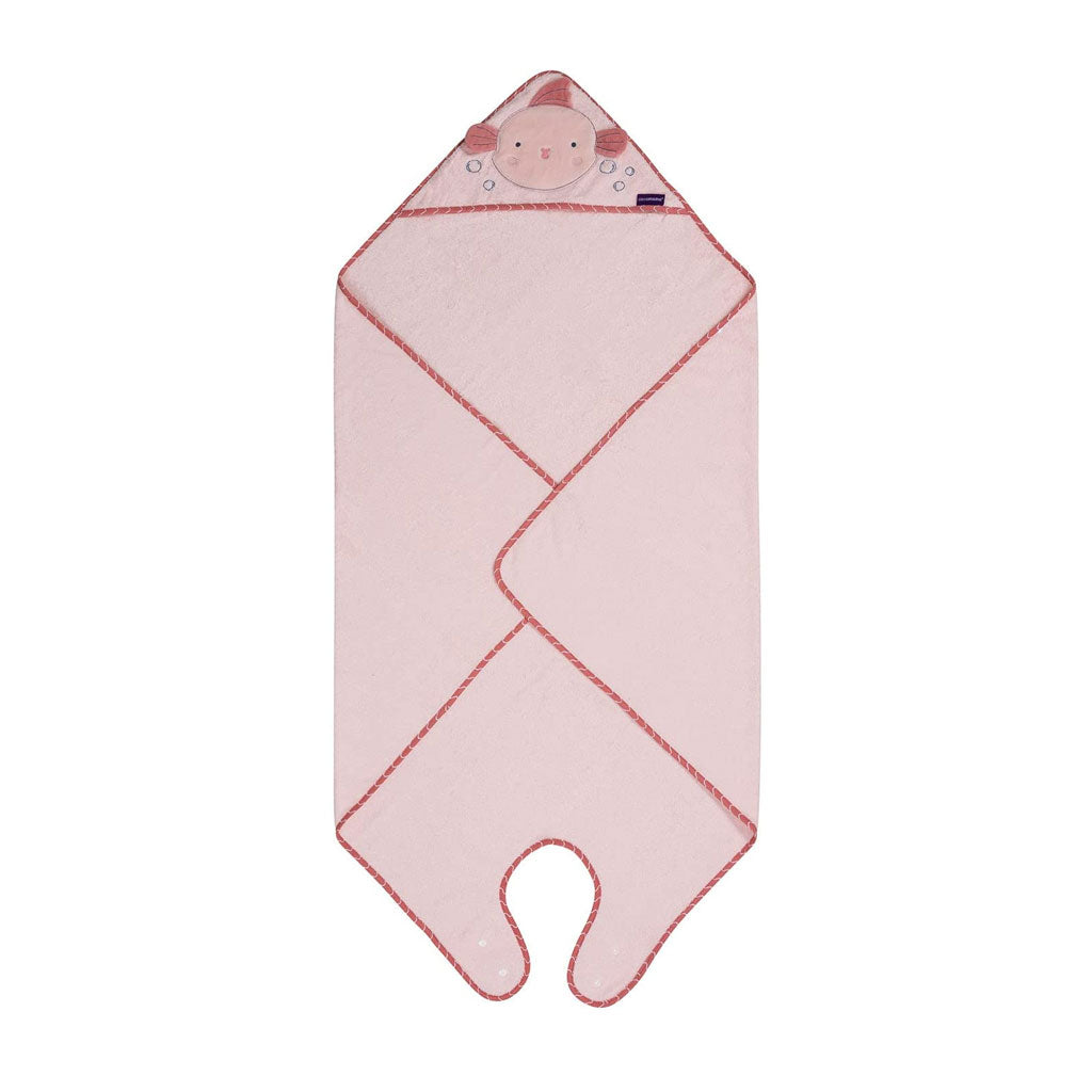 Clevamama XL Bamboo Apron Baby Bath Towel (Pink)