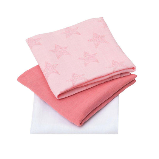 These beautiful breathable, quality Bamboo Muslin Squares are made with sustainable, silky soft bamboo fibre and cotton mix so they’re super soft, naturally anti-bacterial, pH balanced and quick drying. 