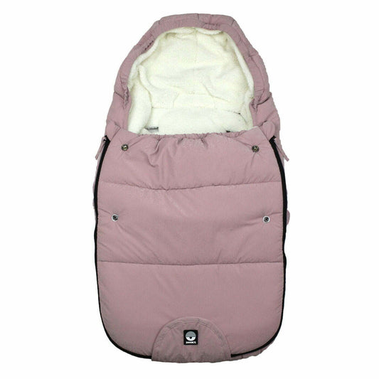 These Footmuffs are universal with most pushchairs and buggies. They are designed for comfort with a super soft lining and a water and wind resistant exterior. Also they are machine washable and have an elastic strap to secure and prevent the lining from moving.