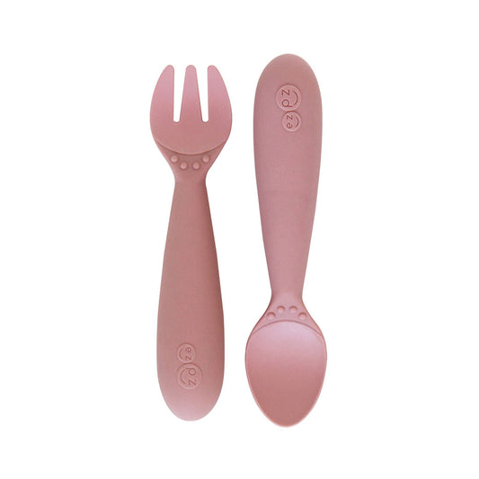 Learning to self-feed is an important developmental milestone, and the ezpz Mini Utensils are designed to help toddlers learn how to eat with a spoon (scooping) and fork (piercing). The Mini Spoon and Fork are the most functional, developmentally appropriate toddler utensils on the market.