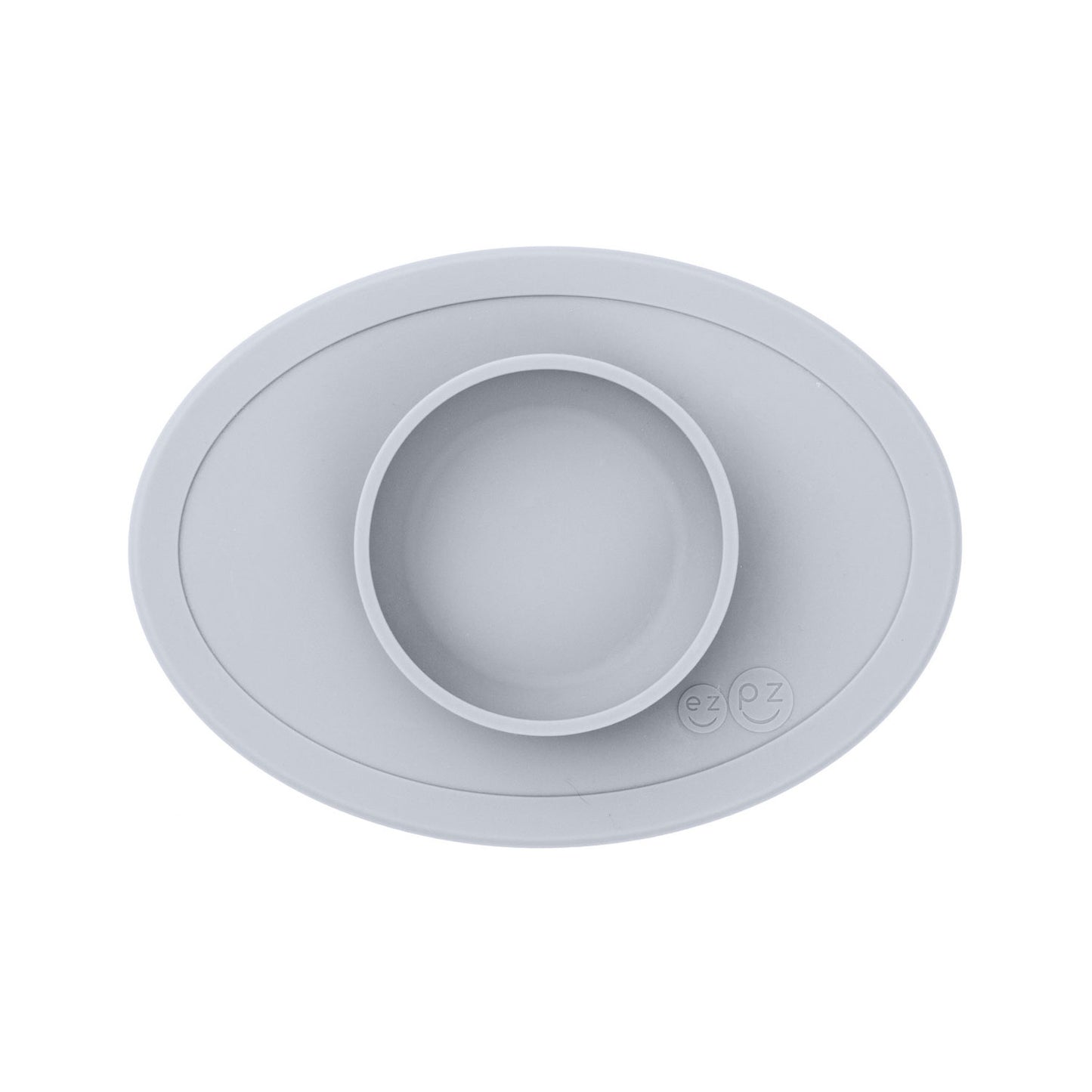 Ideal for first foods, The EzPz Tiny Bowl is 100% Silicone all-in-one placemat + bowl that suctions to smooth surfaces.