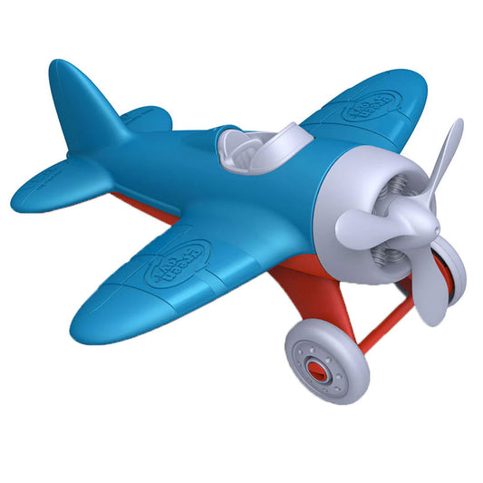 This fantastic little toy plane comes with a spinning propeller, two-wheeled landing gear, and rounded wings.