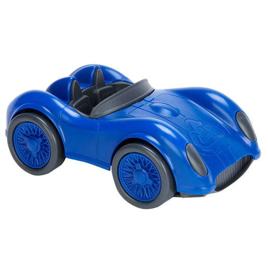 Buckle up, because the Green Toys Racing Car is ready to roll! This sleek racer will tear up the track without harming the planet. This cool hot rod is better than any hybrid and proudly displays the #2 recycled plastic symbol from which it is made on its hood. The ultra-eco design has no metal axles.