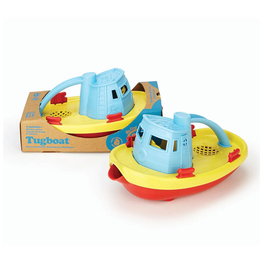 Green Toys Tugboat (Blue Top)