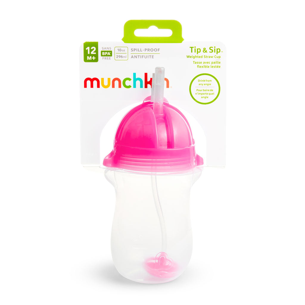 Munchkin Click Lock™ Tip & Sip™ Cup - 10oz (Pink)