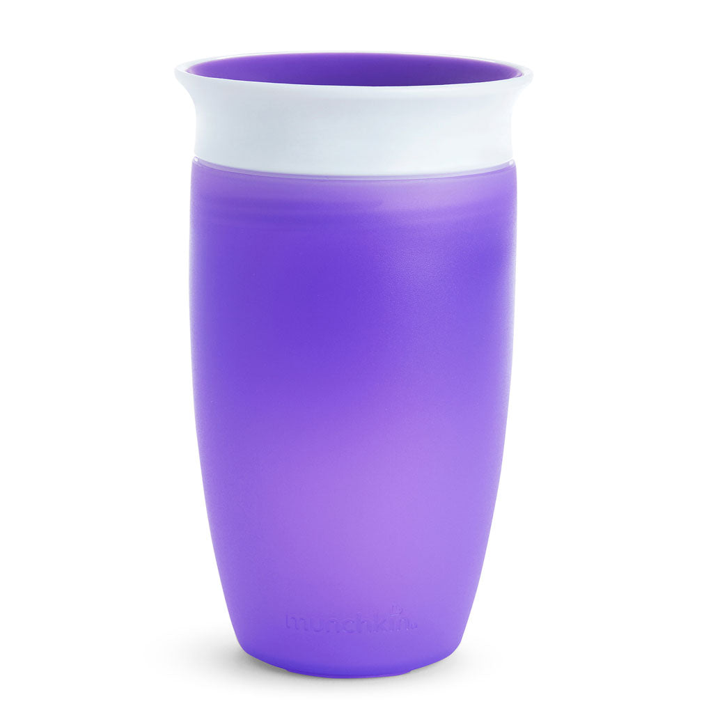 The first sippy cup invented with both parents and kids in mind, the Miracle® 360° Trainer Cup eliminates messes and supports kids’ dental health all at once. Drinking from anywhere around the rim, like a regular cup, helps support normal muscle development in a child’s mouth. 