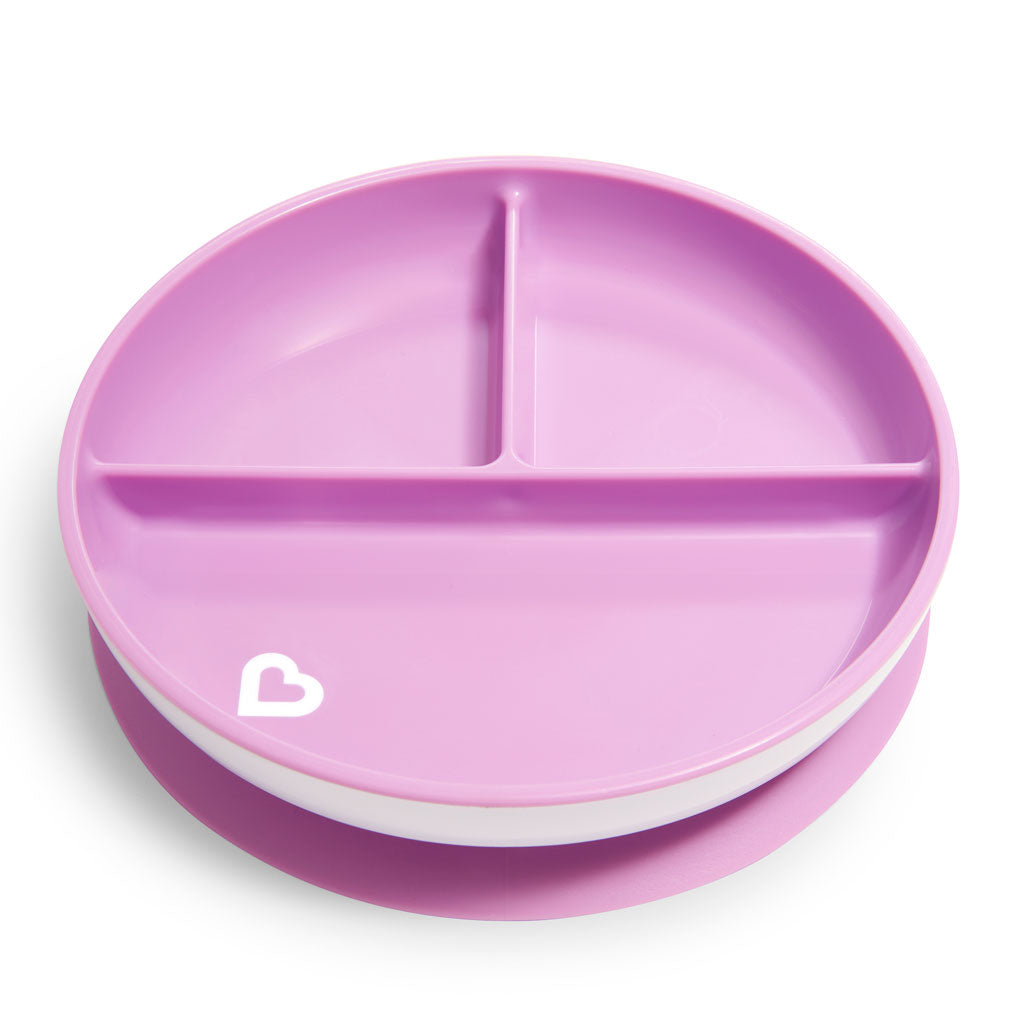 Munchkin Stay Put Suction Plate - 2pk (Pink/Purple)