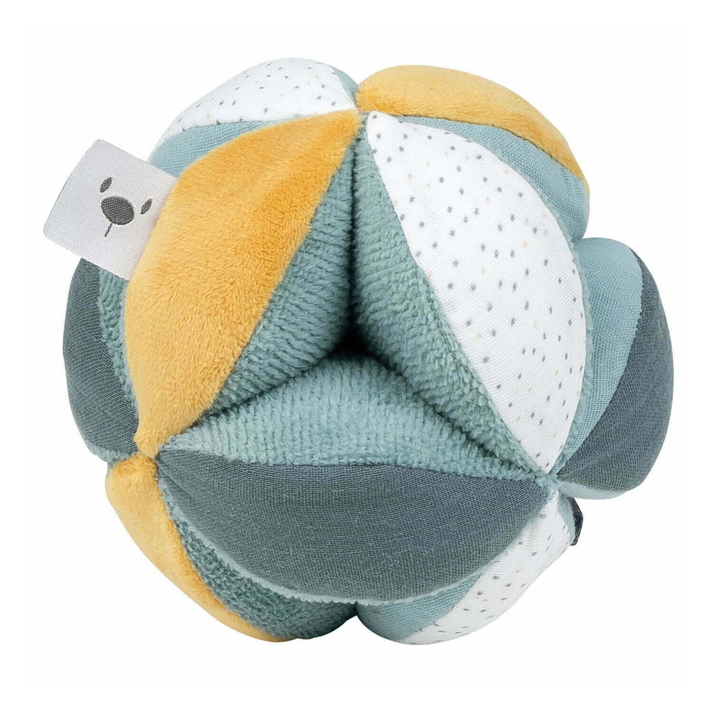 This beautifully simple cuddly toy comes with four activities, rattling, squeaking, paper crunching and lots of different grasping angles. The plush, super soft material makes for the perfect first toy for baby that will be cherished for years to come.