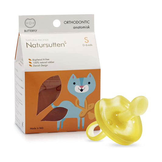Natursutten is a one-piece pacifier sustainably made from 100% natural rubber latex in Italy. There are no joints or cracks where infectious dirt and bacteria .