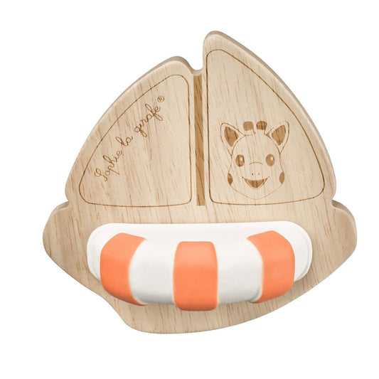Wooden Boat Bath Toy made from rubberwood