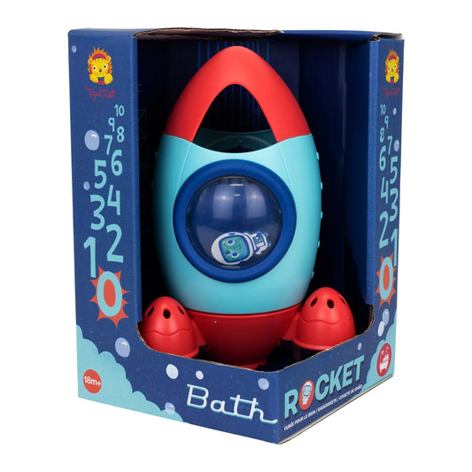 Little hands can launch this rocket bath toy into the air and have lots of bath time fun. Ideal for sensory play.