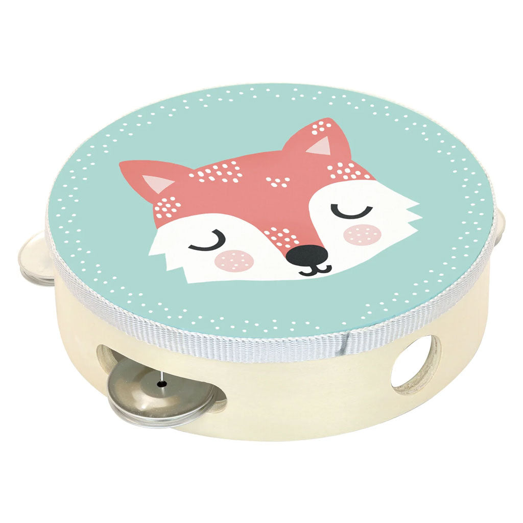 Let your little one explore the shapes and sounds of this beautiful wooden tambourine – with the extra addition of a super cute fox character painted on top! Great for hand eye coordination and gaining a sense of rhythm, your child will have hours of fun exploring this musical instrument and playing with family and friends in their own little band!