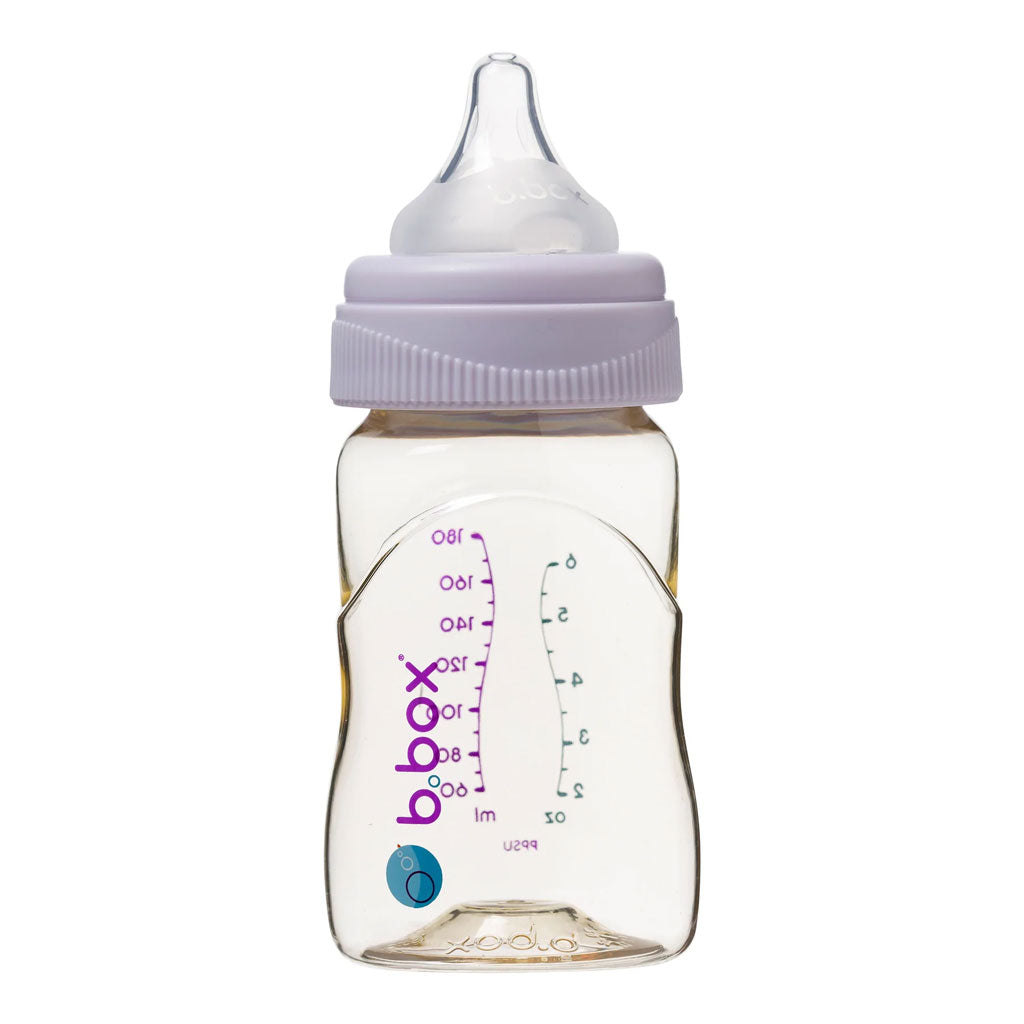 b.box PPSU Baby Feeding Bottle - 180ml (Peony)