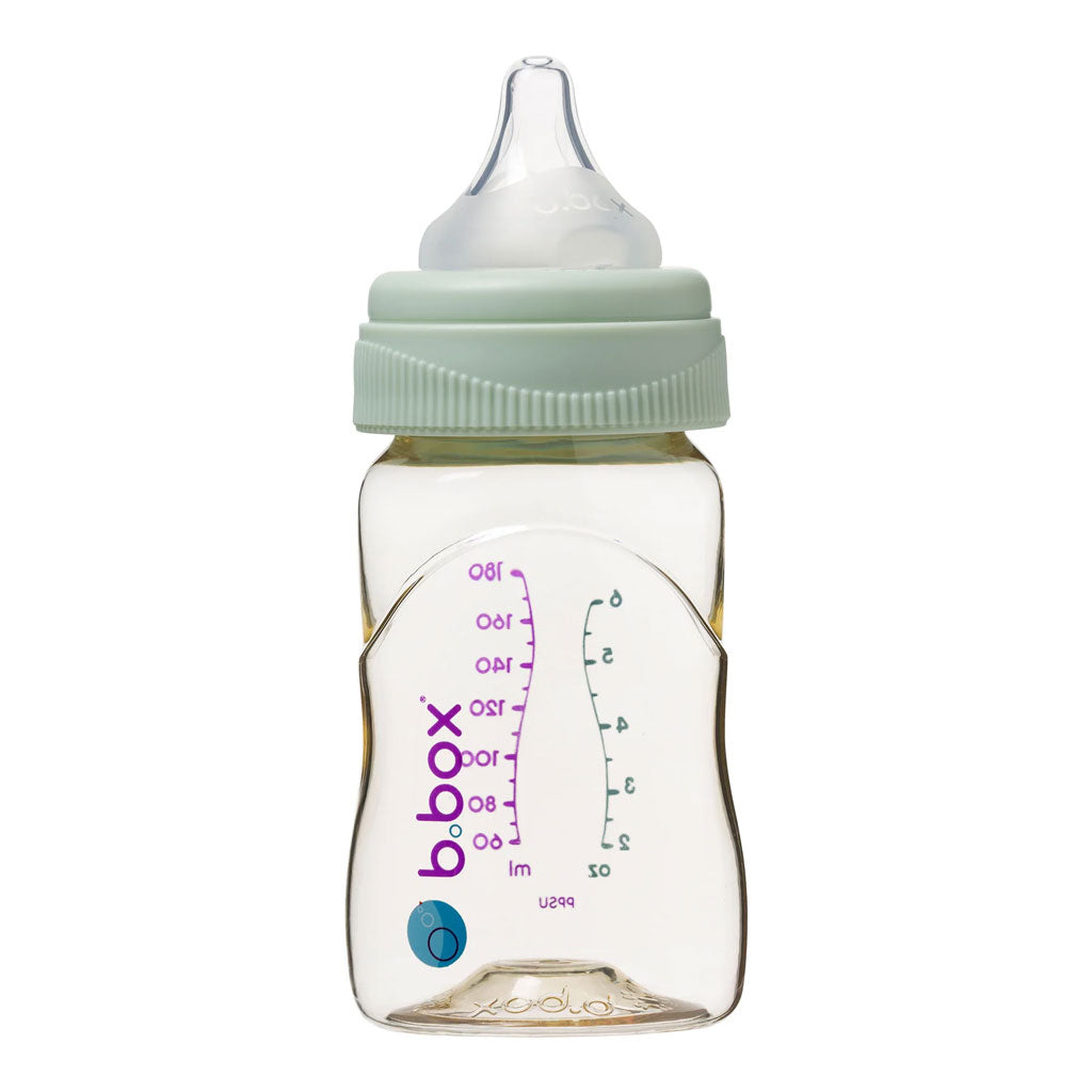 b.box PPSU Baby Feeding Bottle - 180ml (Sage)