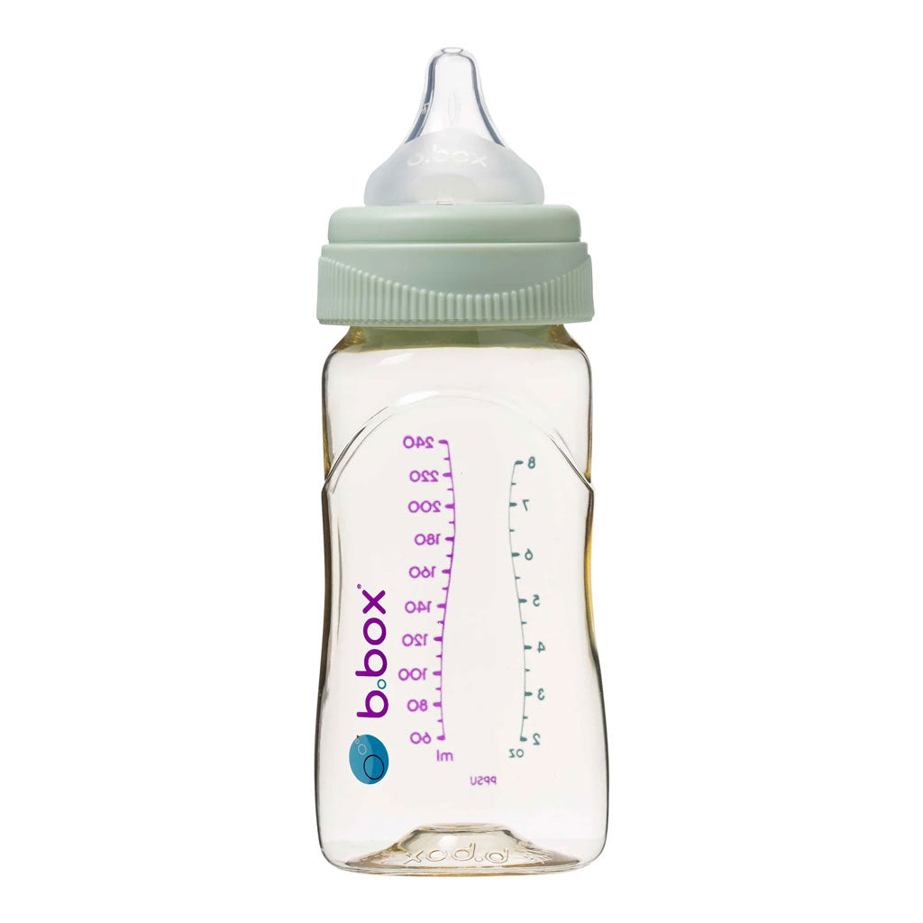 b.box PPSU Baby Feeding Bottle - 240ml (Sage)