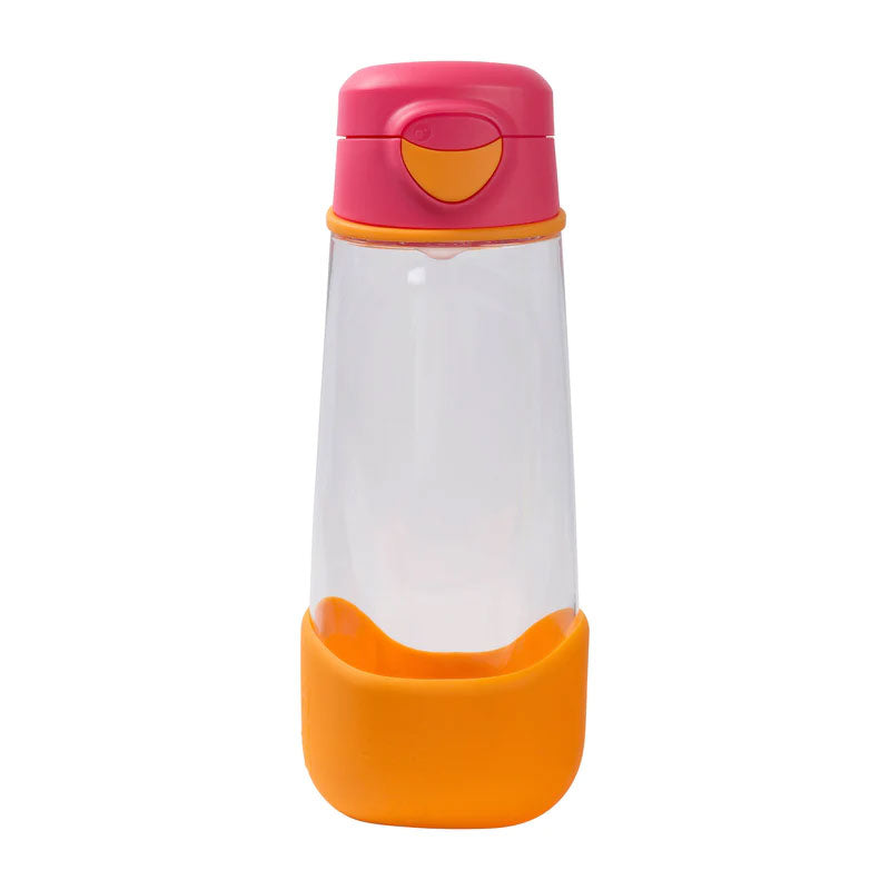 Perfect for active kids on the go, the sports spout bottle 600ml big thirst offers no-fuss easy flow drinking in our unique ergonomic triangle bottle.