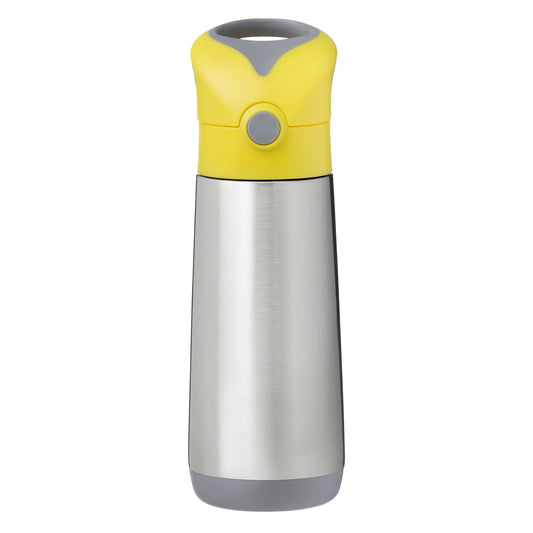b.box 600ml Tritan drink bottle with unique ergonomic triangular shape bottle that fits the two-hand grip of a child perfectly.