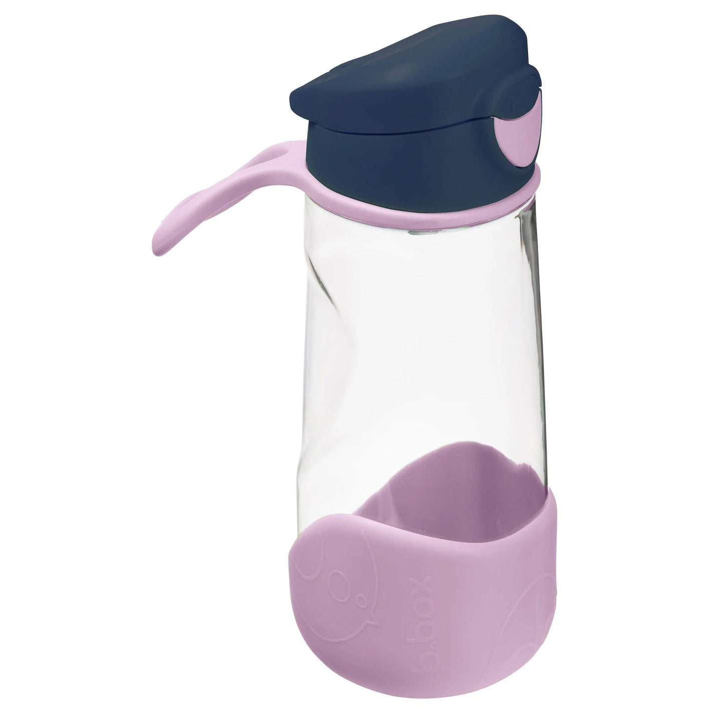Perfect for active kids on the go, the sports spout bottle offers no-fuss easy flow drinking in their unique ergonomic triangle bottle. Its silicone spout requires no compression, and features a slight valve to prevent spills. Large push button and flip top lid makes it easy for kids to open and drink from.