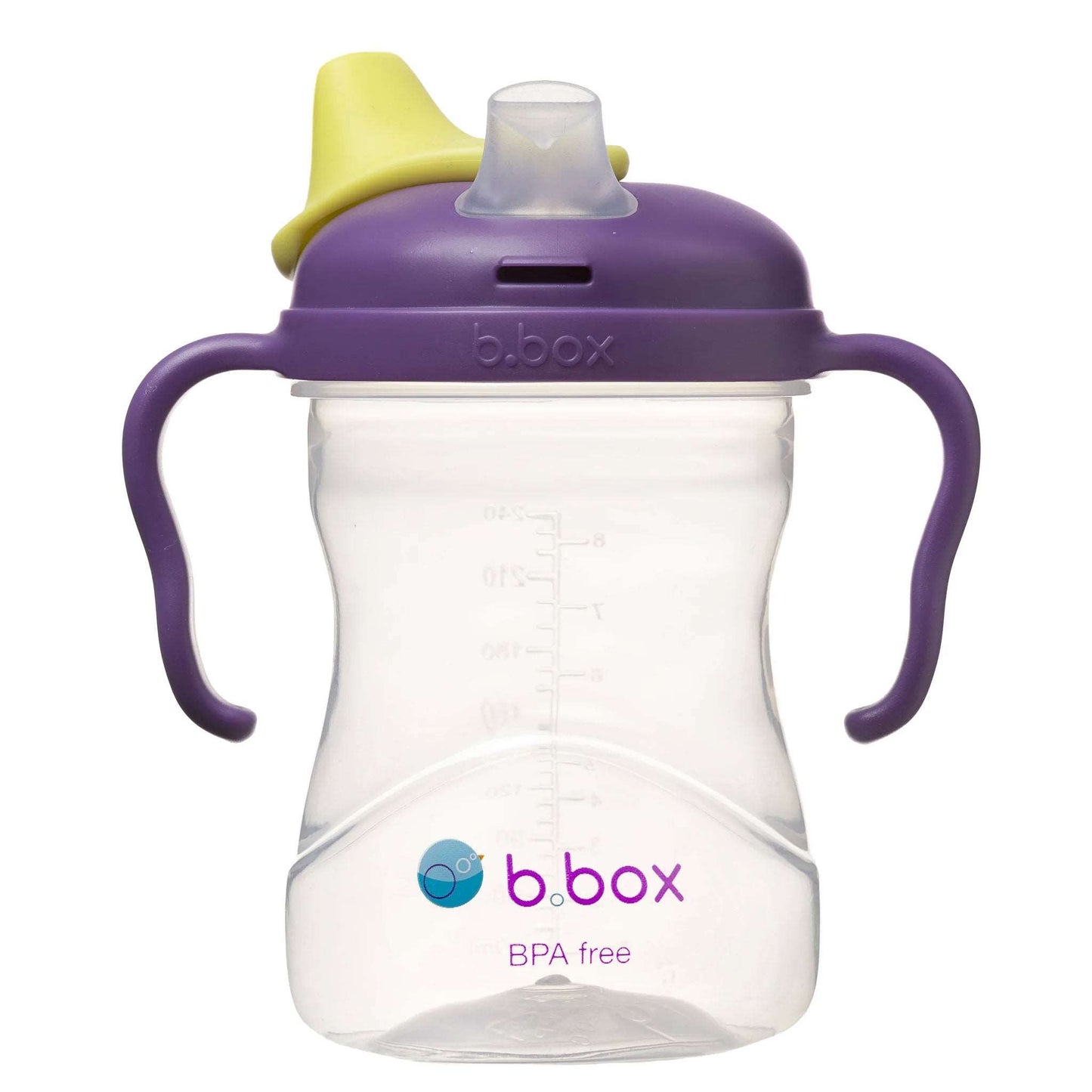 The b.box Spout Cup is a training cup that is the ideal way for kids to learn to drink from a cup. The training cup mimics the flow of a big kids cup, by funnelling liquids into the rim for easy free-flow drinking.